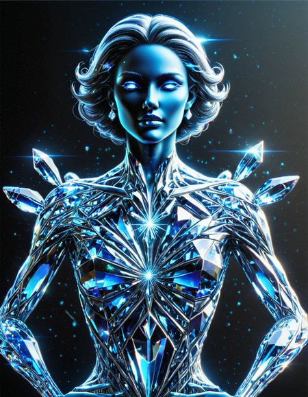 crystallora, crystal person