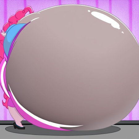 belly size bigger than main body)), (gigantic belly:2.0), goddess, Pinkie Pie, Equestria Girls