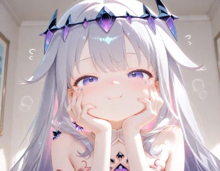 1girl, koseki bijou, 
very awa, masterpiece, best quality, amazing quality, absurd res, hi res, highres, <lora:NoobV065sHyperDmd:0.3> <lora:naitian_epoch_12:0.8>