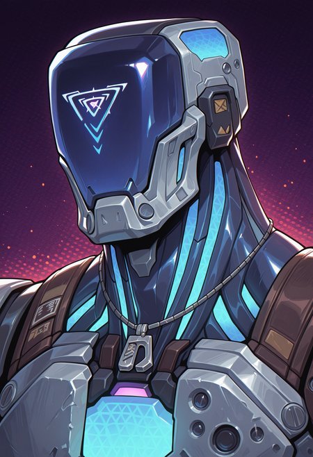 solo, portrait, abstract background, multicolored background, male focus, k4y0, robot, necklace, broad shoulders, perfect anatomy, masterpiece, perfect quality, best quality, detailed, newest, very aesthetic
<lora:Illustrious\Characters\KAYO_Valorant_V1_ILXL:1.0>