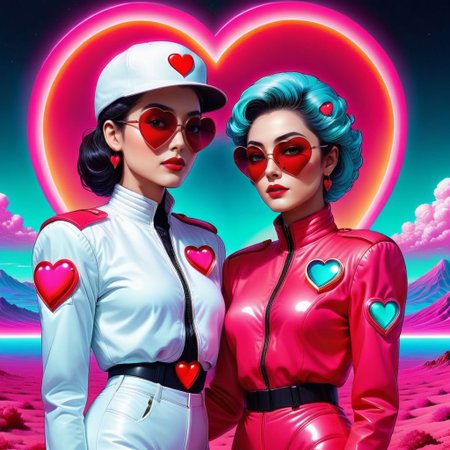 manga style Luxurious Elegance,  <lora:NeonHeartv4:0.8> Neon Heart,  female, extravagant, ornate, designer, opulent, picturesque, lavish . vibrant, high-energy, detailed, iconic, Japanese comic style