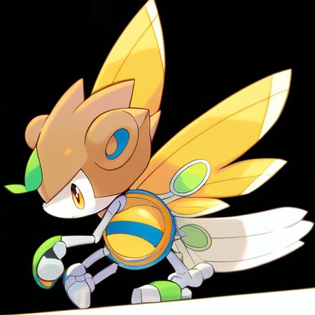 <lora:pokemon_pony_xl:0.5>, Type: Ice, Type: Ghost Egg Group: Water 2 The monster's joints are encased in yellow (orange:0.8) bony protrusions that provide protection and enhance its physical attacks,The monster's snout is elongated and flexible, capable of probing tight spaces for food,The Pokémon has elongated, Brown ears that can detect sounds from miles away,Each of its feathers is edged with a Gold line that vibrates to produce sounds akin to musical instruments,The animal's yawns release Green spores that induce vivid dreams in those who inhale them., score_9, score_8_up, score_7_up, score_6_up, score_5_up, score_4_up.  Simple black background, (Masterpiece:1.3) (best quality:1.2) (high quality:1.1)