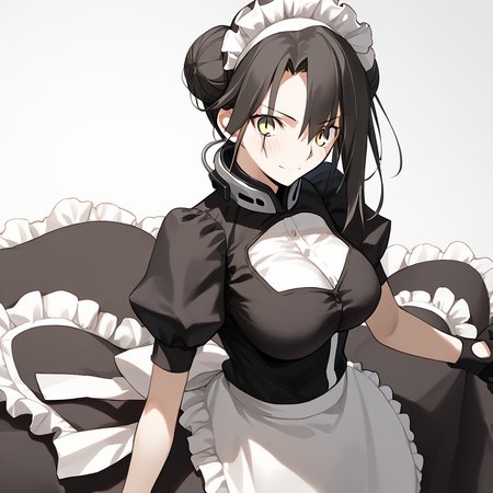 <lora:Takeuchi_Takashi_PonyXL_style_v01:1>
<lora:agent.pony:1>
score_9 , score_8_up , score_7_up , source_anime , 
masterpiece , best quality , ultra-detailed , 
BREAK
agent \(girls' frontline\), maid
1girl , woman , huge breasts , light smile , light blush , ((jeanne d'arc (fate)):0.5)  , 
long black hair  , maid dress ,  
overlook view