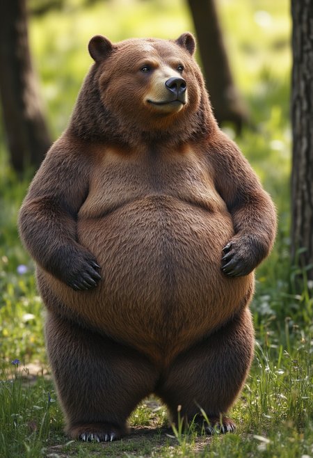 fatimals a bear outdoors