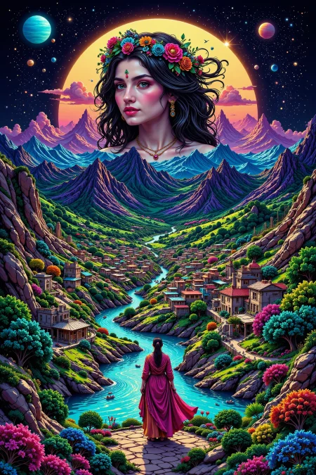 city of jupiter beautiful  landscape, noon, woman, very intricate, very detailed, sharp, bright, colorful, <lora:Hand v2:0.5> <lora:Anti-Blur:1><lora:Insane Detail Slider:0.25>  <lora:flux.1_lora_flyway_Epic-detail_v2:0.3> <lora:fluxenhancer:0.25> <lora:ck-Neon-Retrowave:0.4> ck-rw, in the style of ck-rw,  <lora:Neurocore Anime Cyberpunk:0.8> A digital artwork in the style of cknc