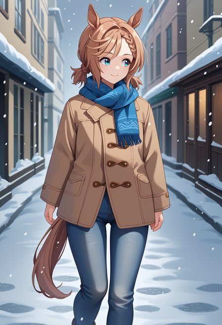 score_9, score_8_up, score_7_up, source_anime, <break> solo, 1girl, v3nus paques, horse tail, light smile, looking away, walking, brown hair, braid, short twintails, animal ears, winter clothes, brown coat, long sleeves, jeans, scarf, snowing, outdoors, city
<segment:yolo-face_yolov8m.pt,0.4,0.5//cid=1>