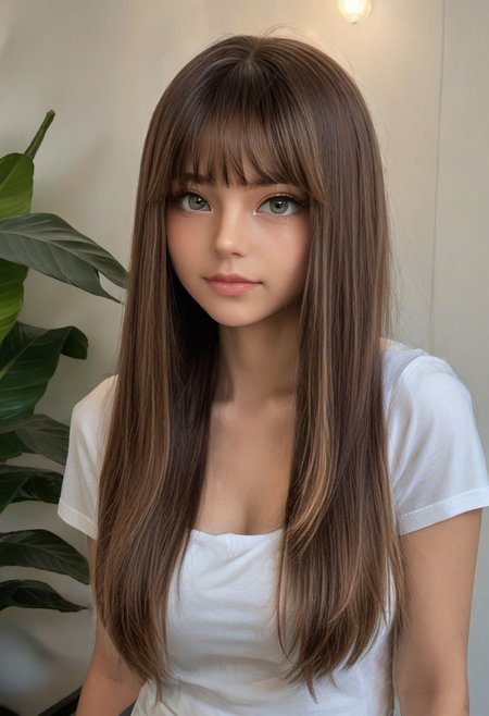 score_9, score_8_up, score_7_up, rating_safe, concept art, realistic, Fixhand.
1girl, solo, Cute face, Sexy face, 
 straight hair.