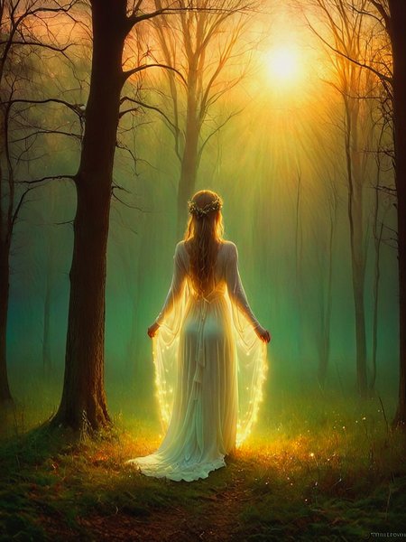 An ethereal spirit, dwelling in a spiritual light, enveloped in glowing contentment.

<lora:Tonalism01b_CE_XL_300-OT:0.8> tnlsmCE_style