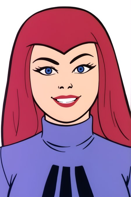 <lora:Gravity_Girl:0.8> white background, Gravity Girl, lipstick, smile, looking at viewer,