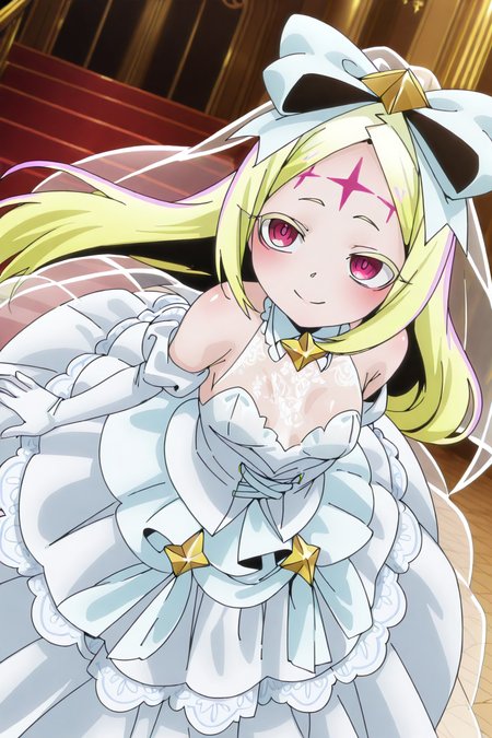 shiny skin, posing,
<lora:mahoako.il:1>,
mahoako,
neroalice,  
(alternative costume, wedding dress, frill, lace, see-through:1.5),
dynamic angle, dynamic pose, seductive smile, suggestive pose,