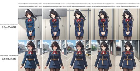 score_9
BREAK
chloe_olis, 1girl, solo, black hair, high ponytail, white bow, brown eyes, eyes visible through hair, military uniform, blue jacket, white shirt, red bowtie, brown belt, blue skirt, black pantyhose, looking at viewer, blush, smile
<lora:chloe_NagekiNoBoureiWaIntaiShitai_ponyxl_v1_char:1> <lora:chloe_NagekiNoBoureiWaIntaiShitai_ponyxl_v1_style:0>