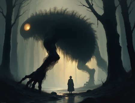 score_9, score_8_up, score_7_up, score_6_up, score_5_up, score_4_up, monster creature silhouette, backlight, overcast  <lora:ponys-dream:.9>