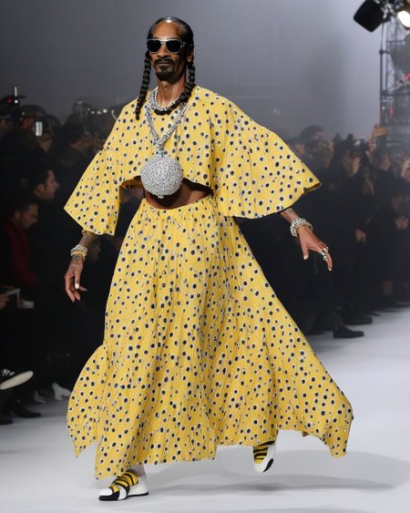 Snoop Dogg WeirdOutfit style  <lora:sdxl-WeirdOutfit-Dreambooh:0.8>