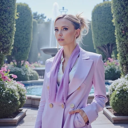watercolor painting ethereal fantasy concept art of  surrealist art analog photography, analog photo, a stunning woman in a  gothic garden in the background a beautiful fountain, she's wearing a pastel purple women's suit, a white blouse and a purple scarf . A candid, close up shot <lora:Riley_Voelkel:1> rileyv . dreamlike, mysterious, provocative, symbolic, intricate, detailed, magnificent, celestial, ethereal, painterly, epic, majestic, magical, fantasy art, cover art, dreamy . vibrant, beautiful, painterly, detailed, textural, artistic, RAW candid cinema, 16mm, color graded portra 400 film, remarkable color, ultra realistic, textured skin, remarkable detailed pupils, realistic dull skin noise, visible skin detail, skin fuzz, dry skin, shot with cinematic camera