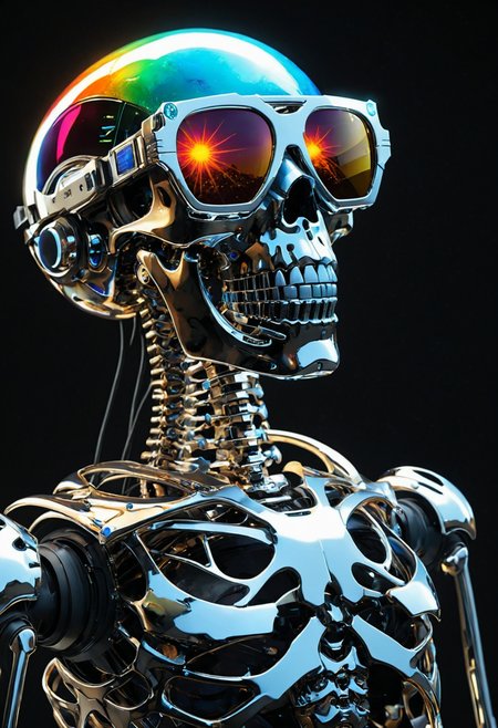 Psychedelic style ((( Geminoid DK: Teleoperated android with metallic skeleton and silicone skin. Designed to closely resemble its creator4. in 45. Crystalline Asteroid Belt. The Solar-Powered Sunglasses: Charge devices while protecting your eyes., they have shiny chrome elements)))Mountains start singing deep bass notes that resonate through valleys, causing earthquakes synchronized to their melodies!
 (((with exaggerated expressions))) Wearing Planck Length Measuring Tape: This veggie can measure the smallest possible unit of length in the universe., Layered Textures in Nature Photography: Combine various textures (like rocks, leaves, water) within one frame by focusing on different elements at varying distances for rich compositions that tell stories about nature's diversity..(dynamic:1.1),sun rays, 
(Vivid, HDR, Canon50, 8K, Hyper Realistic, Dramatic, Epic, Dynamic Contrast, Cinematic Lighting, increased brightness)(((Zoomed Out, Far away Shot))) = =. Epic dynamic lighting , vibrant,highly detailed,psychedelic,((Psychedelic, rainbow glow ))
((Vivid, Epic, Dynamic contrast)) (((Zoomed out, Far away shot, In frame)), (((Cinematic, Studio lighting, Contrast)))
<lora:juggernautXL_version6Rundiffusion:0.8><lora:rundiffusionXL_beta:0.8><lora:epicrealismXL_v5Ultimate:0.8><lora:crystalClearXL_ccxl:1><lora:extremely_detailed:0.8> extremely detailed
 <lora:hyperkraximalism:0.2> hyperkraximalism
<lora:QuadpipeQp_sdxlV2:0.4> 
<lora:xl_more_art-full_v1:0.1>
<lora:RMSDXL_Darkness_Cinema:0.2>
<lora:glowneon_xl_v1:0.4> glowneon, glowing, sparks, lightning, - Generate images with sharp edges and fine details.
- Produce high-resolution images with no blurriness or distortions.
- Create images with clear and well-defined subjects.
- Ensure that the output images have crisp lines and distinct features.
- Generate images with vibrant colors and accurate tones.
- Avoid noise or artifacts in the generated images.
- Focus on producing clear textures and patterns in the images.
- Emphasize clarity and definition in all aspects of the generated images.
- Prioritize the sharpness and clarity of the main subjects in the images.
- Optimize the AI model to produce clear and visually appealing images., Wlop, By art germ . Vibrant colors, swirling patterns, abstract forms, surreal, trippy