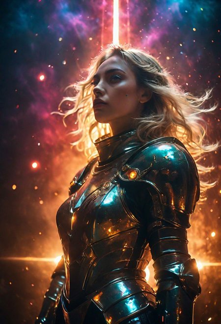Face Closeup, dark Headshot, Fight stance, Busty soul knight woman, New space age discotheque, Standing in dynamic Action Shot with fists Up, infront of Spaceship window to colorful lunar Eclipse, nipslip,
atmospheric haze, Film grain, cinematic film still, highly detailed, high budget, cinemascope, moody, epic, OverallDetail, gorgeous, 2000s vintage RAW photo, photorealistic, candid camera, color graded cinematic, eye catchlights, atmospheric lighting, skin pores, imperfections, natural, shallow dof,