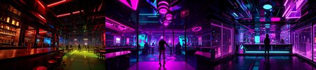 highly insanely detailed, masterpiece, top quality, best quality, highres, 4k, 8k, RAW photo, (very aesthetic, beautiful and aesthetic), 
__lazy-wildcards/subject/env-bg-interior/cyberpunk_club/prompts__, 
<lora:Cyberpunk_Club:0.5>, 
(1girl:1.3), 1other, 
__lazy-wildcards/dataset/background__,âââ