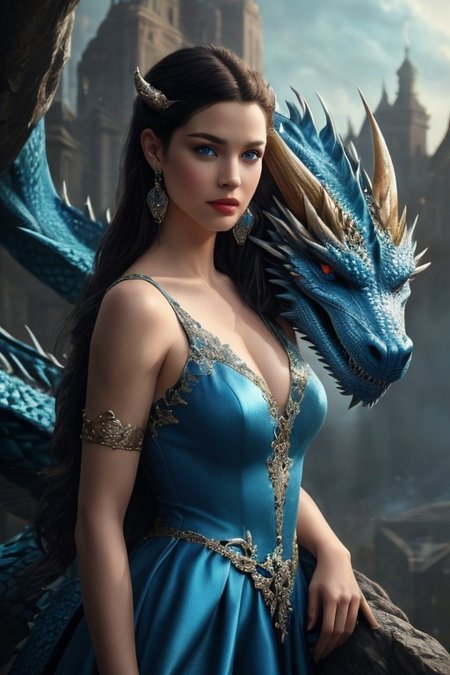 RAW photo, masterpiece, subsurface scattering, heavy shadow, high quality, intricate, high detail, professional photography, HDR, High Dynamic Range, realistic, ultra realistic, photorealistic, high resolution, film photography, ambient lighting, atmospheric effects, <lora:detail_slider_v4>, OverallDetail,  <lora:Dragon_Queen:0.65>, 1girl, armlet, blue eyes, breasts, dragon, dragqueen, dress, earrings, hair ornament, horns, jewelry, lips, long hair, looking at viewer, outdoors, solo, white background,