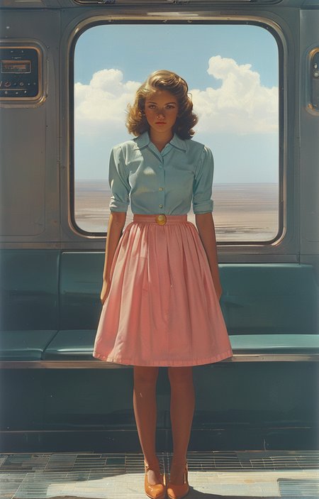 masterpiece,best quality,<lora:tbh300-sdxl:0.9>,illustration,style of F. C. Gundlach tech genius teenage girl