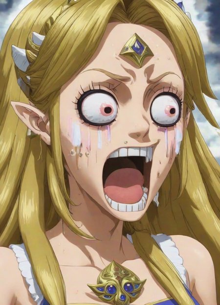 <lora:PE_OP_ShockedFaceMeme:1> PEOPShockedFace, eyes popping out, shocked face, mouth open,
Princess Zelda,
masterpiece, high resolution, octance 4k, high detail,
