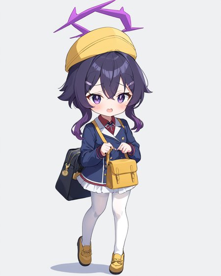 haruka \(blue archive\),1girl, white_pantyhose, solo, hat, white_background, halo, yellow_headwear, open_mouth, simple_background, bag, full_body, hair_bobbles, blush, wariza, long_sleeves, low_twintails
<lora:haruka_(blue_archive)_image830_2023-11-26-000015:1>halo. gorgeous,key visual, vibrant, studio anime,award-winning, professional, highly detailed,high budget, cinemascope