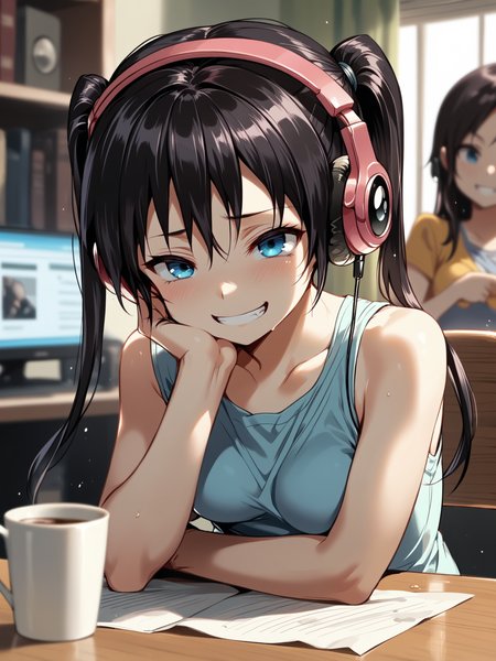 (solo focus, cowboy shot:1.2) <lora:happy_tentacle-mayu-v0.1-000033:1>, ht_mayu, headphones, blue eyes, medium breasts (petite:1.2), <lora:Shed_The_Skin's StS_age_slider_v1_initial_release:-1.2> ( :1.1) ( , , ( fucked silly :1.2) , evil smile , (looking at another:1.2) :1.1) , indoors, ((dawn :0.6), :0.8), ( :0.9), (furniture:0.9), , , , (people:1.1) , ( :0.8) , izakaya , (chair, table:0.5), (lemon , coffee :0.8) ( :0.8) score_9, score_8_up, score_7_up, score_6_up, score_5_up, score_4_up, ( [(realistic, photorealistic:1.3):(realistic:1.3):20] [(3d:1.2)::14] :1) <lora:LUUNA's Lunas-NijiJourney-SDXL-B2:0.35>, nijijourney <lora:prgfrg23's Counterfeit-V3.0 Style SDXL_LoRA_Pony Diffusion V6 XL:0.5> <lora:mfcg's mfcgXL:0.12> <lora:reweik's gyokai(himehajime)_PonyXL_style_v01:0.14>