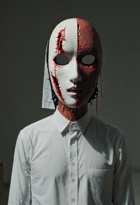 My head is slicing into enigmatic sections, and my primary symptom is that I have no face, but I must see