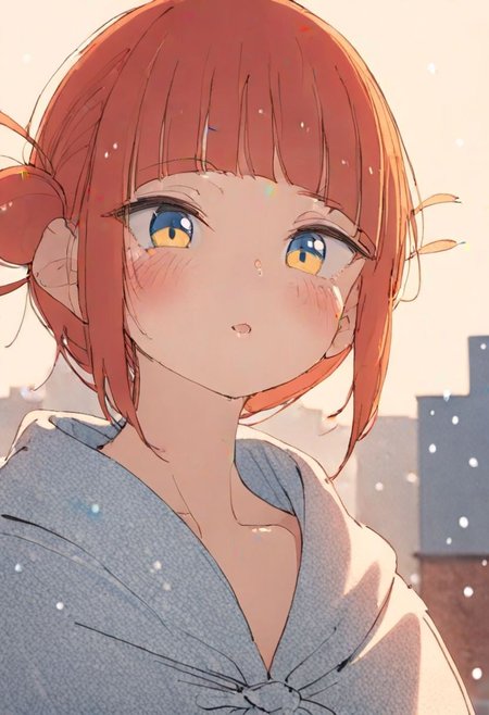 (Blondie:1.0),photograph of a cute adult girl, redhair, pale skin, freckles, blush, innocent, petite and youthful face, silver blue eyes, wearing a cloak, city christmas festival, snowfall, Porta 160 color, shot on ARRI ALEXA 65, bokeh, sharp focus on subject, shot by Don McCullin, nsfw, (natural skin texture, hyperrealism, soft light, sharp), (perfect round eyes:1.3), Capture the essence of her beauty, Enrich the composition with soft, diffused natural light that accentuates the textures and colors, creating a timeless and culturally rich image, EyeDetail-SDXL, fFaceDetail-SDXL