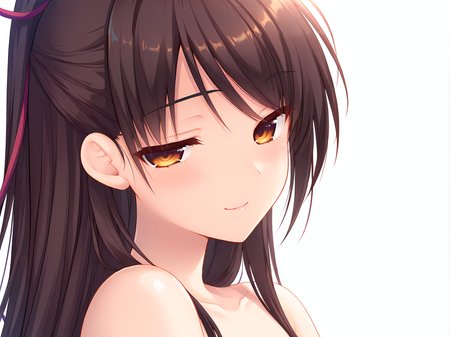 <lora:Itsuki_Miyu:1>,itsuki miyu,solo,portrait,seductive smile,bare shoulders,, masterpiece, best quality, amazing quality, very aesthetic, absurd, newest, detailed eyes