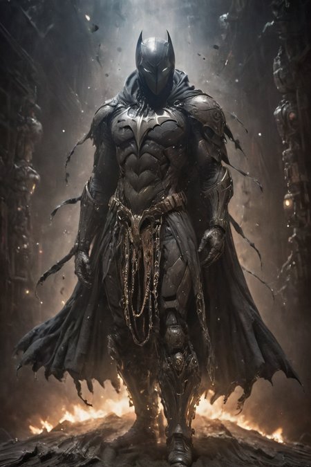 baroque,(batman:1.3),Ninja snake performing stealthy acrobatic move,glistening silk,mysterous villain,vaporous swirls,amazing quality,masterpiece,best quality,hyper detailed,ultra detailed,UHD,perfect anatomy,portrait,dof,hyper-realism,majestic,awesome,inspiring,Captured in a surreal moment,a vintage circus Bedouin artist stands tall,adorned with a backpack of mechanical arms. Six elongated appendages,resembling ominous pincers,extend from the backpack,reaching towards the camera. Despite the eerie sight,the Bedouin artist meets the lens with a piercing gaze,blending a sense of mystery with the uncanny,black Linen Cape with High collar,Natural skin,Closeup,cinematic,global illumination,dramatic,tearing the sky,atmospheric haze,cinematic composition,soft shadows,<lora:Cinematic_Robot_Cyborg:0.7>,<lora:zavy-cntrst-sdxl:2>,magic,<lora:add-detail-xl>,