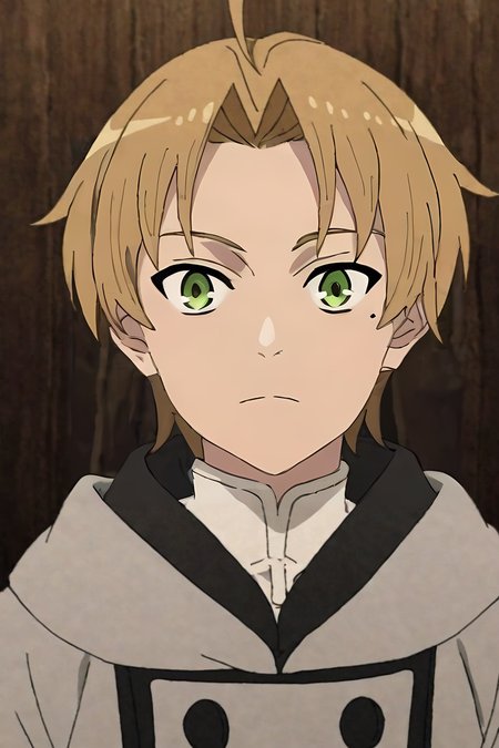 score_9, score_8_up, score_7_up, score_6_up, score_5_up, score_4_up, BREAK source_anime, anime screencap, anime coloring, , looking at viewer, upper body, , 1boy, solo, male focus, <lora:rudeus_greyrat_pony:0.92>, rudeus_greyrat, , , , medieval europe, , <lora:sdxl_lightning_8step_lora:1>