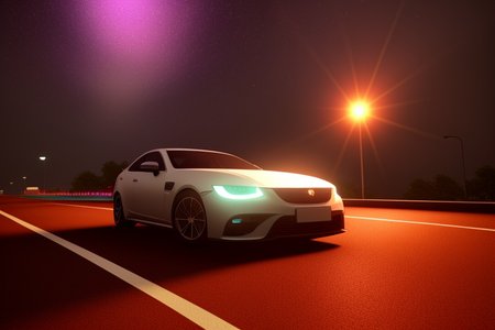 (sportcar in space highway:1.1), space highway, neon highway, perfect rims, car rims,  perfect 3d rendered car rims, CarHelper, beatiful space, space in background, beatiful white stars, chromatic abberation, beatiful gradient planets, unknown planets, large planets, bright multicolored planets, bright multicolored stars, realistic image, extreme detail, 4k, 8k, neon light, soft volumetric light, cinematic light, HDR, RTX, octane render, post processing, SFX, VFX, CGI, 85mm, SSAO, soft shadows, Bloom