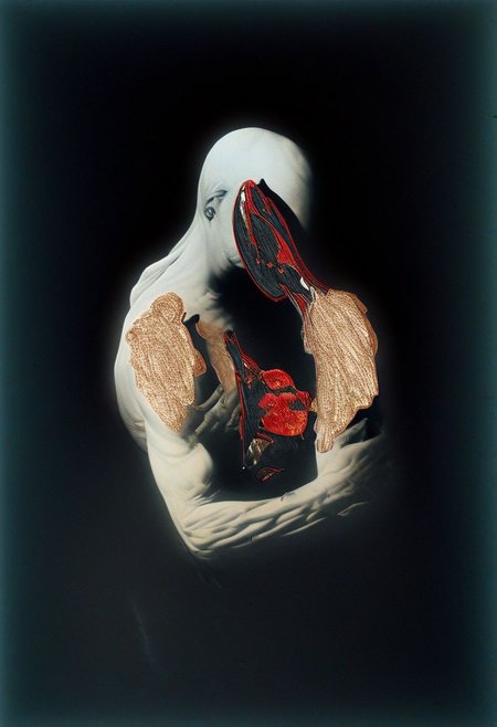 painting of an older man and his adult male lover, spark ignites, tortured souls, peacefulness, revelation, surreal dark smeared background, black and gold mutations tears in fabric , separation of colors, in the style of nicola samori <lora:DarkAnime1:1> <lora:HorrorArt(1):1.2>, glow effects, godrays, Hand drawn, render, 8k, octane render, cinema 4d, blender, dark, atmospheric 4k ultra detailed, cinematic sensual, Sharp focus, humorous illustration, big depth of field, Masterpiece, colors, 3d octane render, 4k, concept art, trending on artstation, hyperrealistic, Vivid colors, extremely detailed CG unity 8k wallpaper, trending on ArtStation, trending on CGSociety, Intricate, High Detail, dramatic, absurdes, a realistic baroque bedroom, white canopy over bed, white drapes, damask patterns, intricate details,    in the style of Vittorio Matteo Corcos