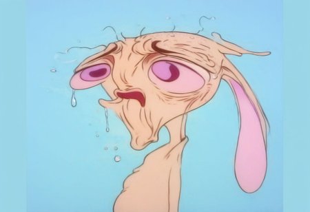 upper body, ren, expression, moping, tears, pale blue background,
no humans, easynegative, By bad artist