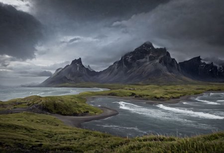 stormy weather, Vestrahorn