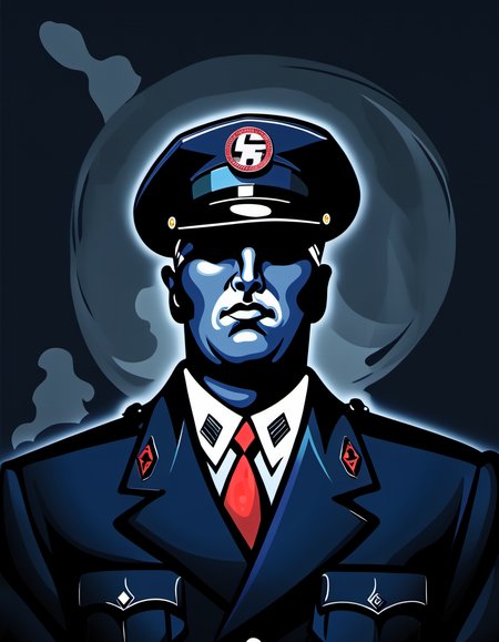 surreal painting of fascist propaganda, dark theme, abstract painting background,  <lora:DiscoDeliriumXL-v1.2:1>
