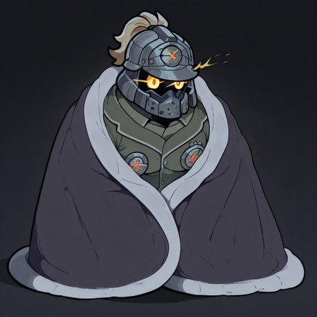 masterpiece, best quality, newest, absurdres, highres, blanket, (chibi), under covers, <lora:CozyBlanket_illusXL_Incrs_v1:1>, pajamas,  abstract,dark theme,ggstpot, muscular male,helmet, green jacket, ponytail, yellow eyes,,glowing eyes,eye trail