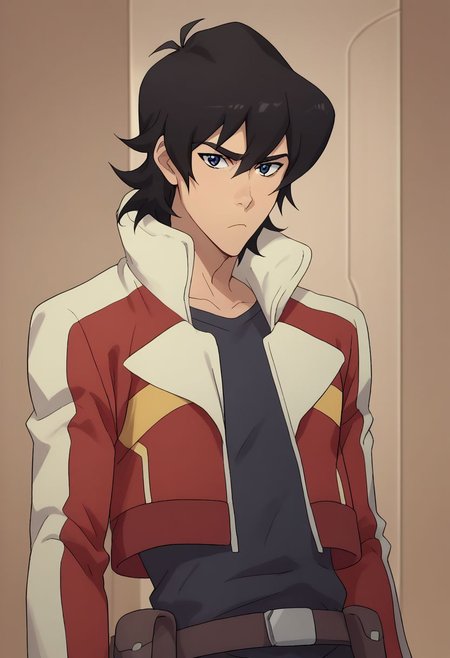 score_9, score_8_up, score_7_up, source_anime, highly detailed, 
keith, 1boy, solo, male focus, fingerless gloves, gloves, black hair, black eyes, jacket, belt, pouch, upper body, frown,
indoor, sci-fi,