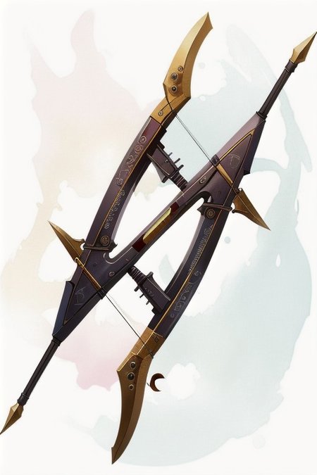 Zhuge Nu, A repeating crossbow, crossbow, repeating that fired multiple arrows in quick succession, medieval looking weapon, MagicItem_v1, 1 crossbow, no people, no person, only weapon,