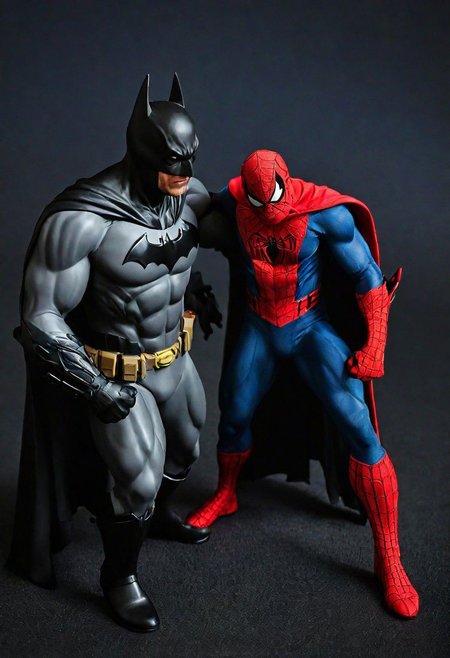 Batman and  spider-man