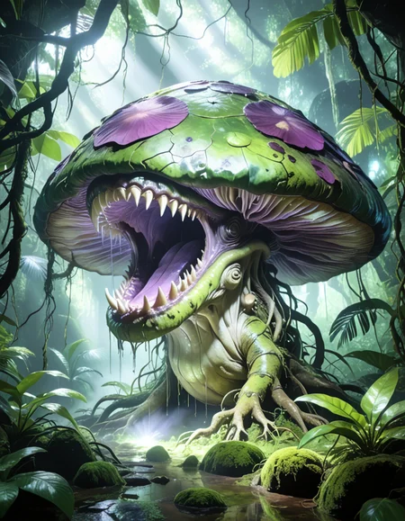enormous carnivorous mushroom pony