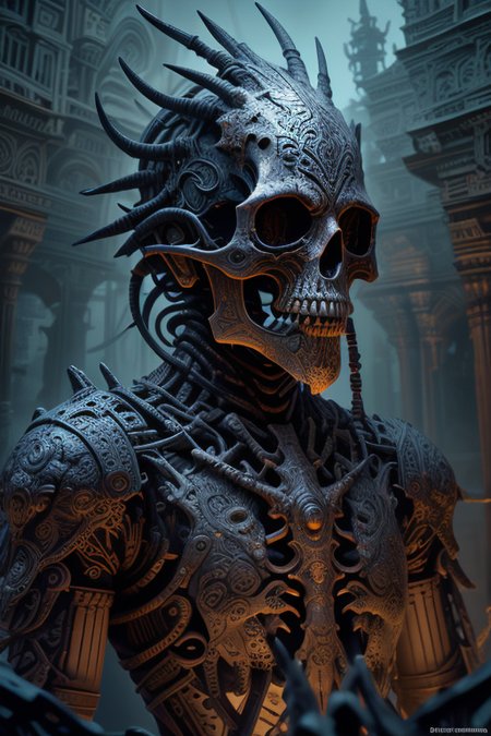 breathtaking ethereal fantasy concept art of  masterpiece,best quality,absurdres,high details,8K,photorealistic,at distance,cowboy shot,1girl,<lora:epoxy_skull:1>,epoxy_skull,skull mask,<lora:Concept_-_Hella-sthetic_v2:0.7>, . magnificent, celestial, ethereal, painterly, epic, majestic, magical, fantasy art, cover art, dreamy . award-winning, professional, highly detailed