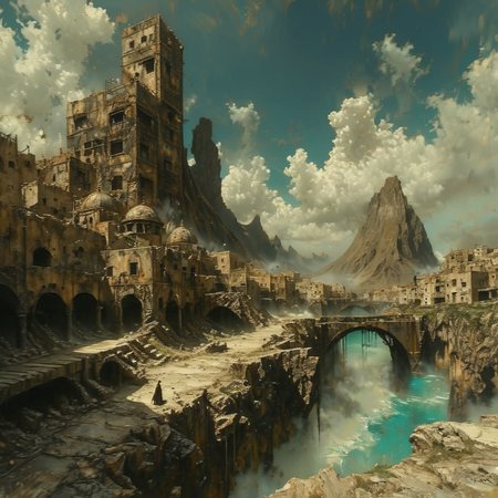 shamanqua landscape,  very detailed, expressive, cinematic<lora:shamanqua:1>