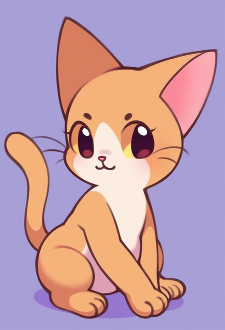 a small sweet cute cat sitting