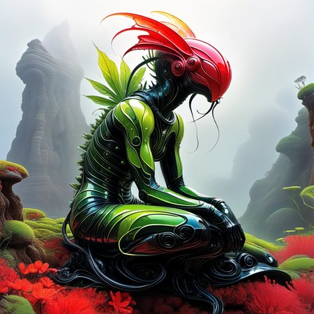 very detailed
line art drawing Grappling Sundew
Alien, Biotechnological, Timeless
The Limbless Sphinx: Sitting or reclining with arms and legs tucked close to the body, resembling a limbless statue or sculpture.
dim Plateau
dreadful weather
Chris Foss, Bridget Bate Tichenor, Eugene Delacroix
<lora:MJ52:0.5> <lora:clothing_slider_v19:-2> <lora:sd_xl_dpo_lora_v1:1> <lora:linquivera:1> <lora:zavy-cntrst-sdxl:1> <lora:artfullyFLOWER_SDXL_V1:1> Artflwr