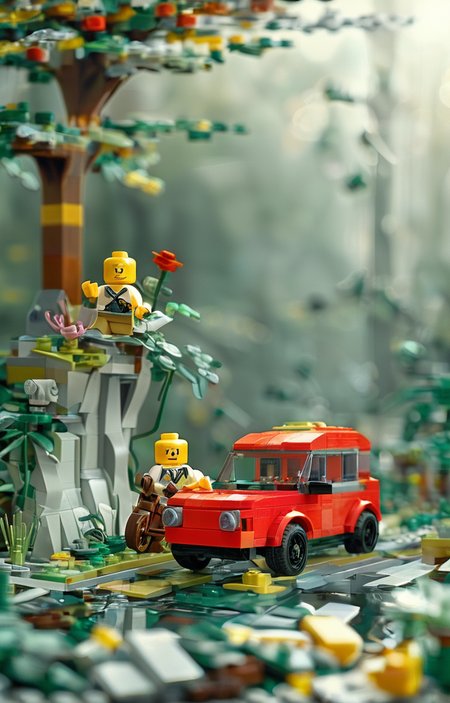 masterpiece,best quality,<lora:tbh246-sdxl:0.9>,illustration,style of lego,  portrait of family