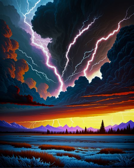 Creator Landscape,Hoarfrost halos,(style ofAlbert Bierstadt (epic cloudscapes)),Heat lightning in distant squall line,Migrating geese V-formation,
<lora:extremely_detailed:0.8> extremely detailed,
<lora:add-detail-xl:0.3>,
<lora:dreamshaperXL10_lora:0.3>
detailxl,
advntr,