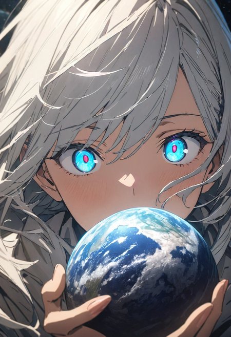 gorgeous lips, cinematic, (masterpiece), (best quality), (ultra-detailed), very aesthetic, perfect composition, intricate details, absurdres, detailed face, (anime, masterpiece, intricate:1.3), (best quality, hires textures, high detail:1.2), 
1girl, solo, space, small planets, floating object, white wings, black ribbon, gradient eyes, beautiful detailed eyes, gradient background, holding planet, eating planet, (masterpiece:1.4), (best quality:1.4), (ultra-detailed:1.2), gl0w, glow