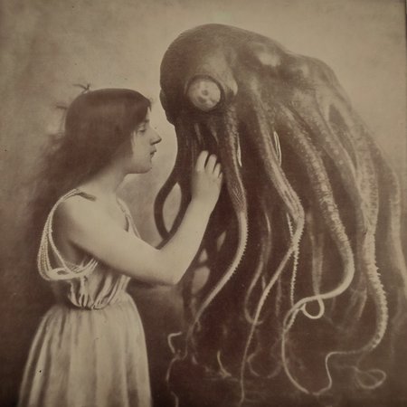 nostellum girl and creature with tentacles<lora:nostellum:1>
