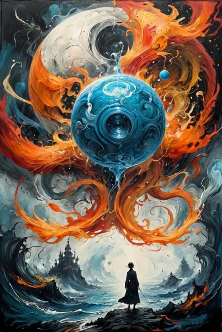 spinning ball of confusion, <lora:Street_Art:0.4>, <lora:Desolation:0.2>, <lora:Illustration_Insanity:0.3>, <lora:XSfenlie:0.3>, <lora:- SDXL - AI-Breaker_V3.5:.7>,  <lor6:- SDXL - vanta-black_contrast_V3.0:0.5>,  <lora:20231230-1703876721187:0.8>